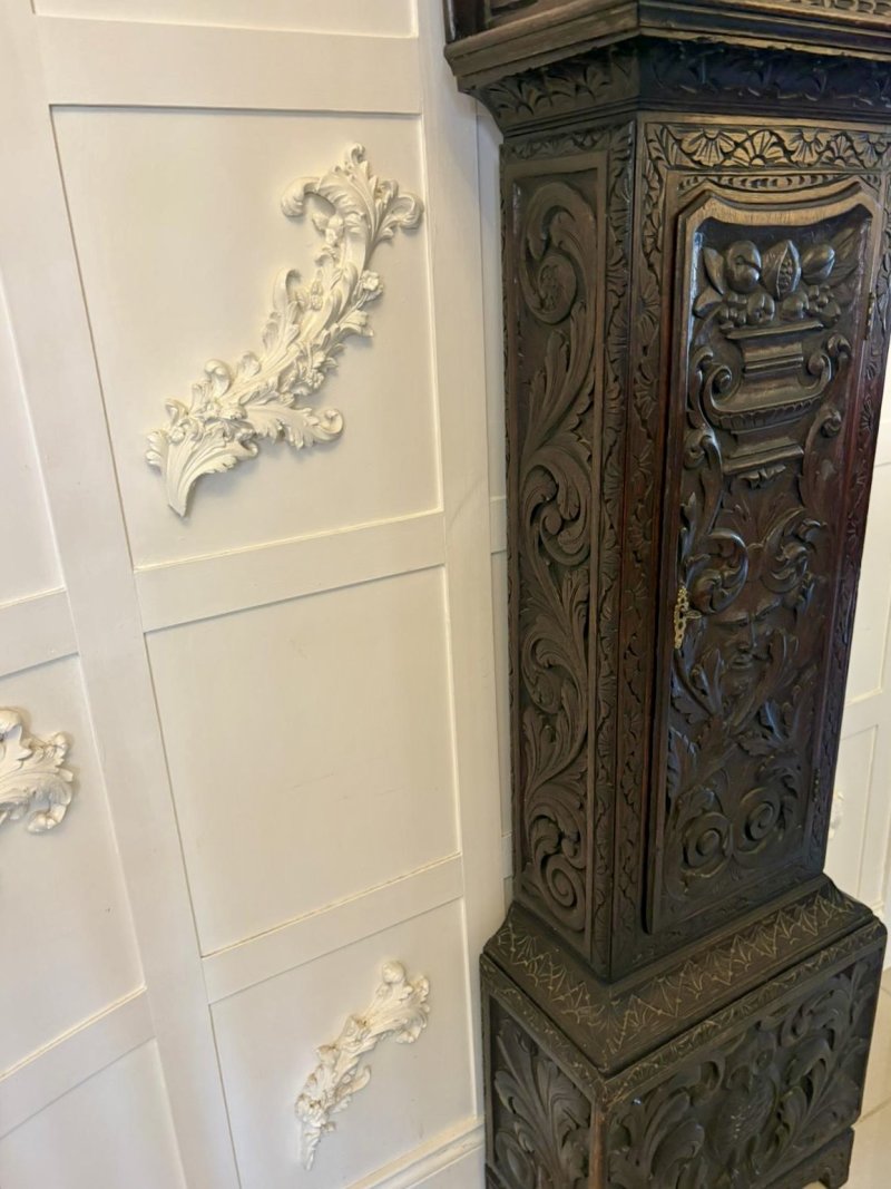 Outstanding Quality 18th Century Oak Longcase Clock - Image 8